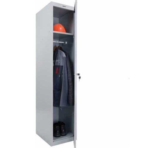 Металлический шкаф для одежды BRABIX LK 11-40 1 секция, 1830х400х500 мм, 20 кг 291130