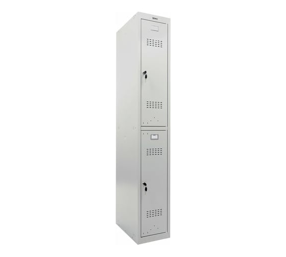 Металлический шкаф для одежды BRABIX LK 12-30 2 секции, 1830х300х500 мм, 18 кг 291133 1