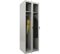 Металлический шкаф для одежды BRABIX LK 21-80 2 секции, 1830х800х500 мм, 37 кг 291129