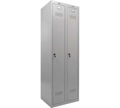 Металлический шкаф для одежды BRABIX LK 21-80 2 секции, 1830х800х500 мм, 37 кг 291129