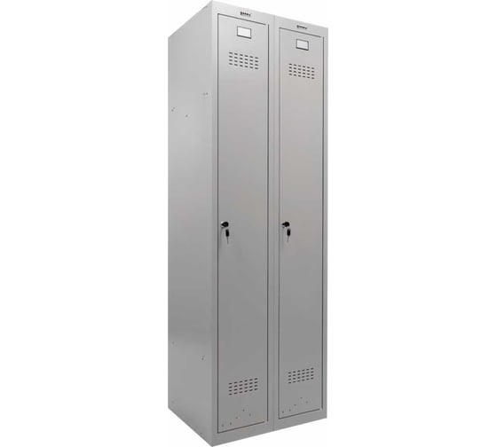 Металлический шкаф для одежды BRABIX LK 21-80 2 секции, 1830х800х500 мм, 37 кг 291129