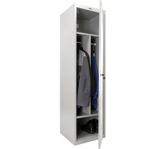 Металлический шкаф для одежды BRABIX LK 11-50 2 отделения, 1830х500х500 мм, 22 кг 291132