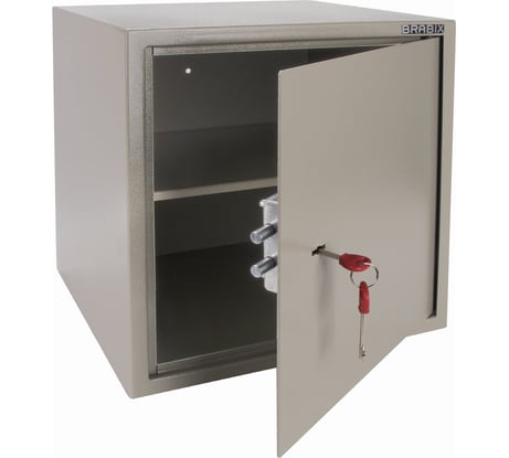 Мебельный сейф BRABIX D-40m, 400х400х366 мм, 13кг, ключевой замок, крепление к стене 291164