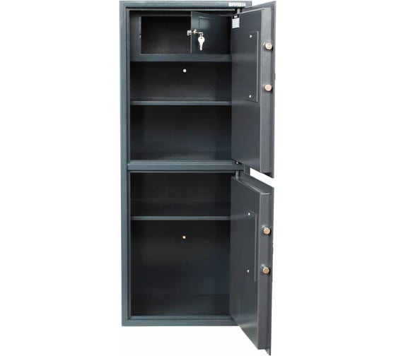 Сейф BRABIX КМ-1200Т/2 1200х475х400 мм, 76кг, ключевой замок, трейзер, крепление к стене 291170