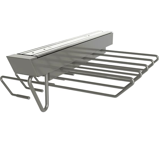 Выдвижная вешалка для брюк Mebax 450-145 425х145х350 мм, серый жемчуг 00-00001086 1