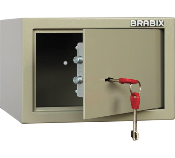 Мебельный сейф BRABIX D-18m, 180х270х236, 5кг, ключевой замок, крепление к стене 291161