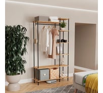 Гардеробная система ЗМИ 47 "НеШкаф" системы открытого хранения, черный ГСНШ47 Ч