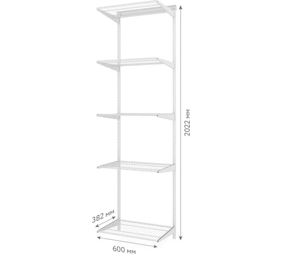 Комплект LIGROOM №2, 600x382x2022, белый LR1002.VS038.WH0PC.RA