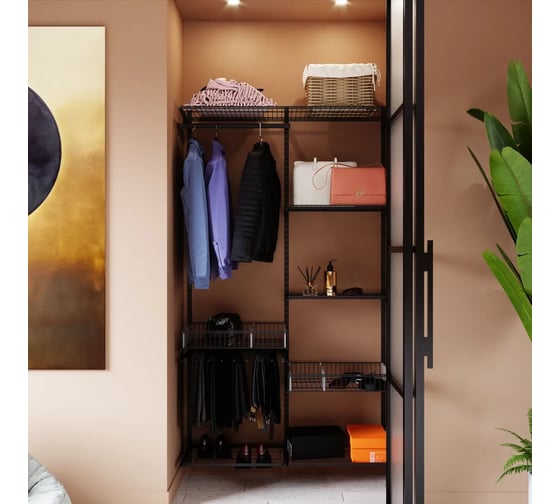 Комплект LIGROOM №5, 1200x400x2022, черный LR1005.VS040.BK0PC.RA