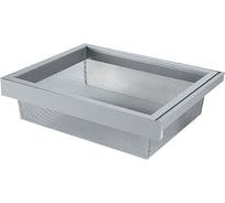 Выдвижная корзина Mebax 600-420 металлическая сетка 564х420х140, серый жемчуг 00-00001119