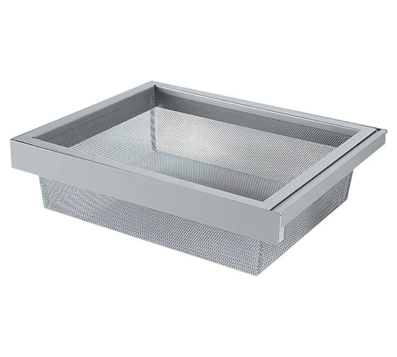 Выдвижная корзина Mebax 600-420 металлическая сетка 564х420х140, серый жемчуг 00-00001119 1