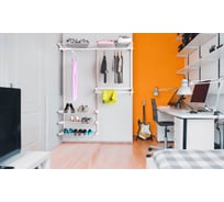 Гардеробная система Volazzi Home в комнате черная 6298100