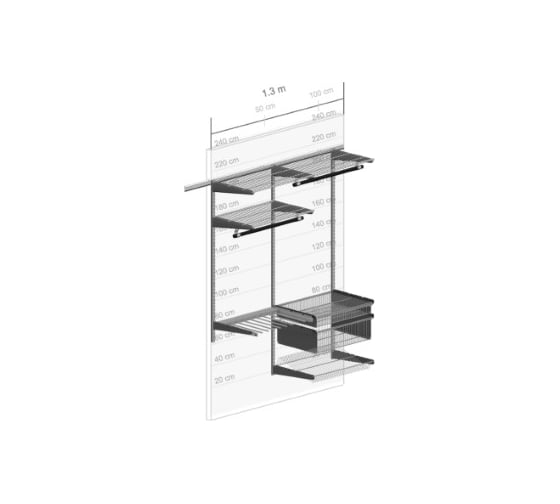 Стильная система хранения вещей Volazzi Home черная 6298186