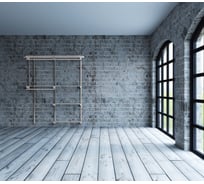 Гардеробная Volazzi Home в стиле лофт черная 6298094