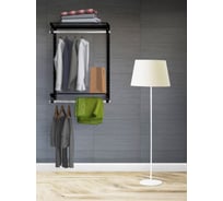 Практичная гардеробная Volazzi Home черная 6297936