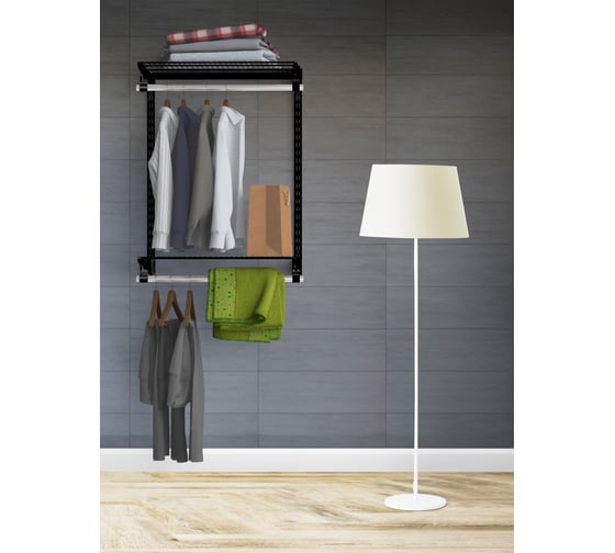 Практичная гардеробная Volazzi Home черная 6297936 1