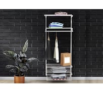 Прочная гардеробная система Volazzi Home черная 6298148