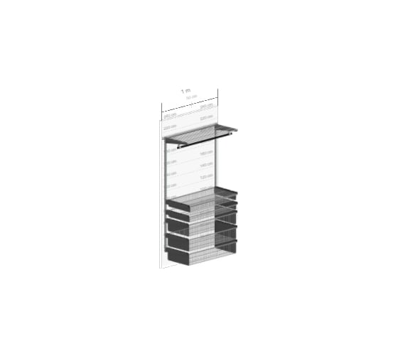 Идеальная система хранения вещей Volazzi Home черная 6298230