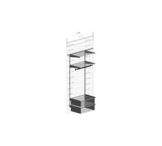 Прочная гардеробная система Volazzi Home 6189514