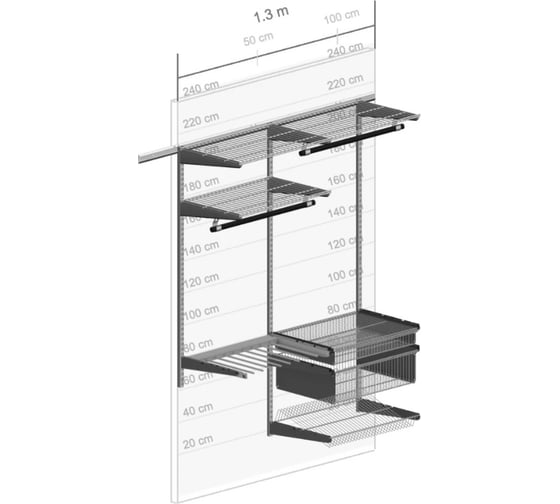 Система хранения для студии Volazzi Home черная 6298179