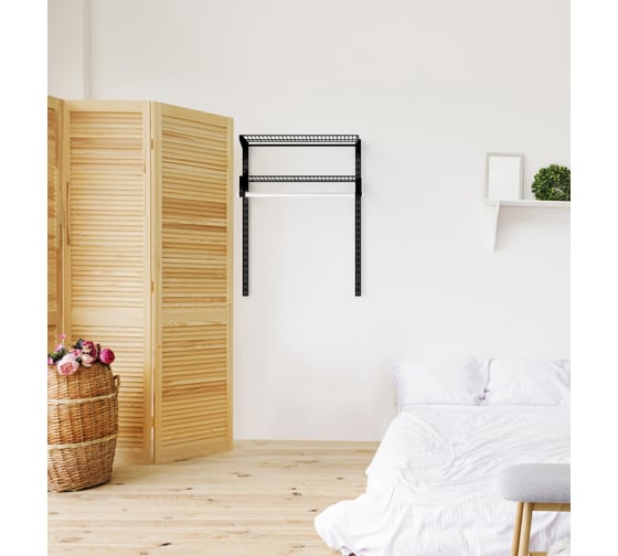 Маленькая гардеробная комната Volazzi Home черная 6297882 1