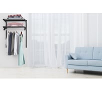 Современная гардеробная Volazzi Home черная 6297899