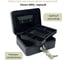 Ящик для денег Кэшбокс Klesto MB-0 черный 623029 5