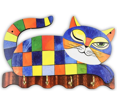 Ключница настенная PREZENT Котейка КЛЧ-118