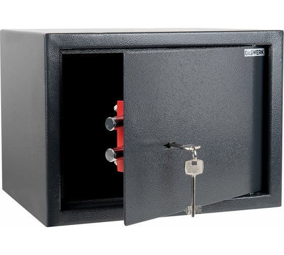 Мебельный сейф DASWERK SC-250KL 250x350x250 мм, ключевой замок, графит 291342