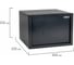Мебельный сейф DASWERK SC-250KL 250x350x250 мм, ключевой замок, графит 291342 11