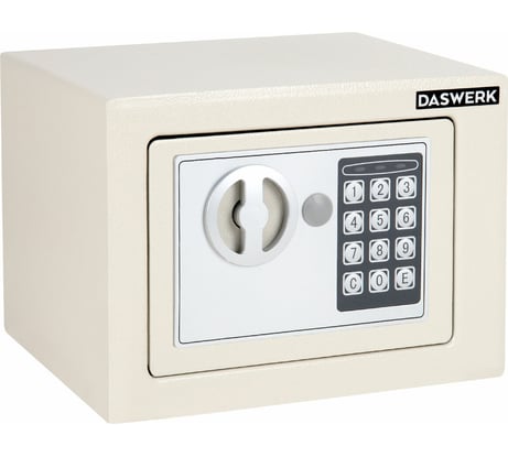 Мебельный сейф DASWERK SC-170EL 170x230x170 мм, электронный замок, бежевый 291340
