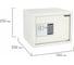 Мебельный сейф DASWERK SC-250EL 250x350x250 мм, электронный замок, бежевый 291345 11
