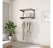 Комплект гардеробной системы Larvij Прихожая черный LWK406BL