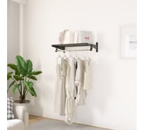 Комплект гардеробной системы Larvij Прихожая мини, черный LWK405BL