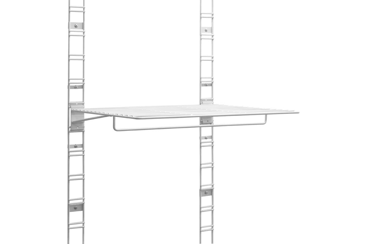 Сетчатая полка ESSE с планкой для плечиков 498x400 мм белый SWH01-03