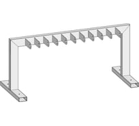 Парковка для самокатов Parallax Параллакс, 1200x500x540, серебро 999SLV1200540500-VEL