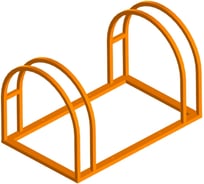 Велопарковка Parallax Параллакс, для велосипеда, 800x500x500, оранжевый 608OR500800500-VEL