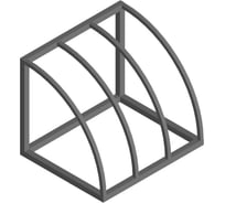 Велопарковка Parallax Параллакс, 600x500x500, темно-серый 609DGR500600500-VEL