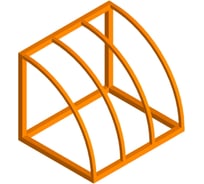 Велопарковка Parallax Параллакс, 600x500x500, оранжевый 609OR500600500-VEL