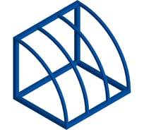 Велопарковка Parallax Параллакс, 600x500x500, синий 609BL500600500-VEL