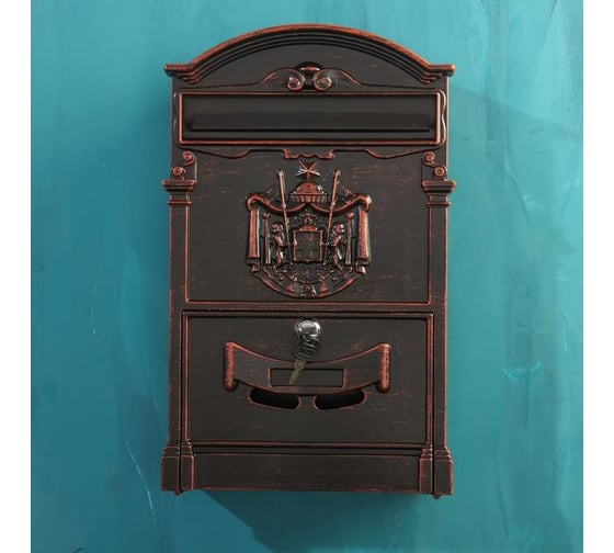 Почтовый ящик Аллюр №4010В старая медь 7571