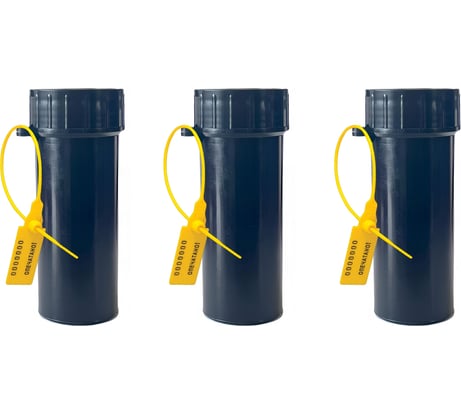 Пенал для ключей ТПК Технологии Контроля 40х110 пластик, черный, упак.: 3 штуки + пломбы 24317