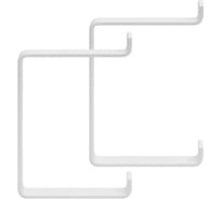 Держатель для лыж настенный DOMART 150x110x24x20 белый 4660046017675