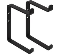 Держатель для лыж настенный DOMART 150x110x24x20 черный 4660046017668