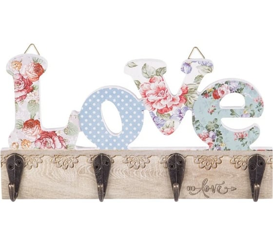Декоративный коллаж TODI LOVE №4 с 4 крючками, микс YM371 806133840070