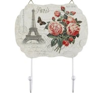 Декоративный коллаж TODI Париж с 2 крючками YM377 806255438095