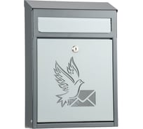 Почтовый ящик Форком №26 27 Дизайнерский крашенный с рисунком серый/коричневый 00-00000714