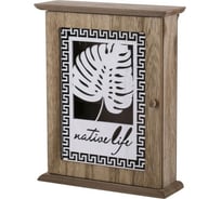 Ключница TODI Натура из МДФ закрытого типа 26 см бежевая YM1827 806252540820