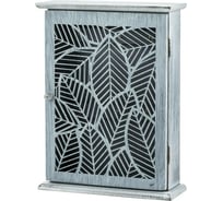 Ключница TODI Листья из МДФ закрытого типа 26 см серая YM1825 806682305757