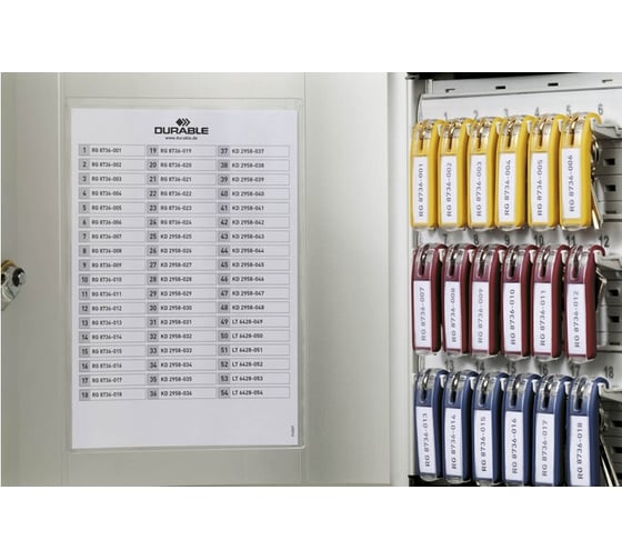 Ключница Durable Key box на 36 ключей, 302х280х118, ключевой замок 1952-23